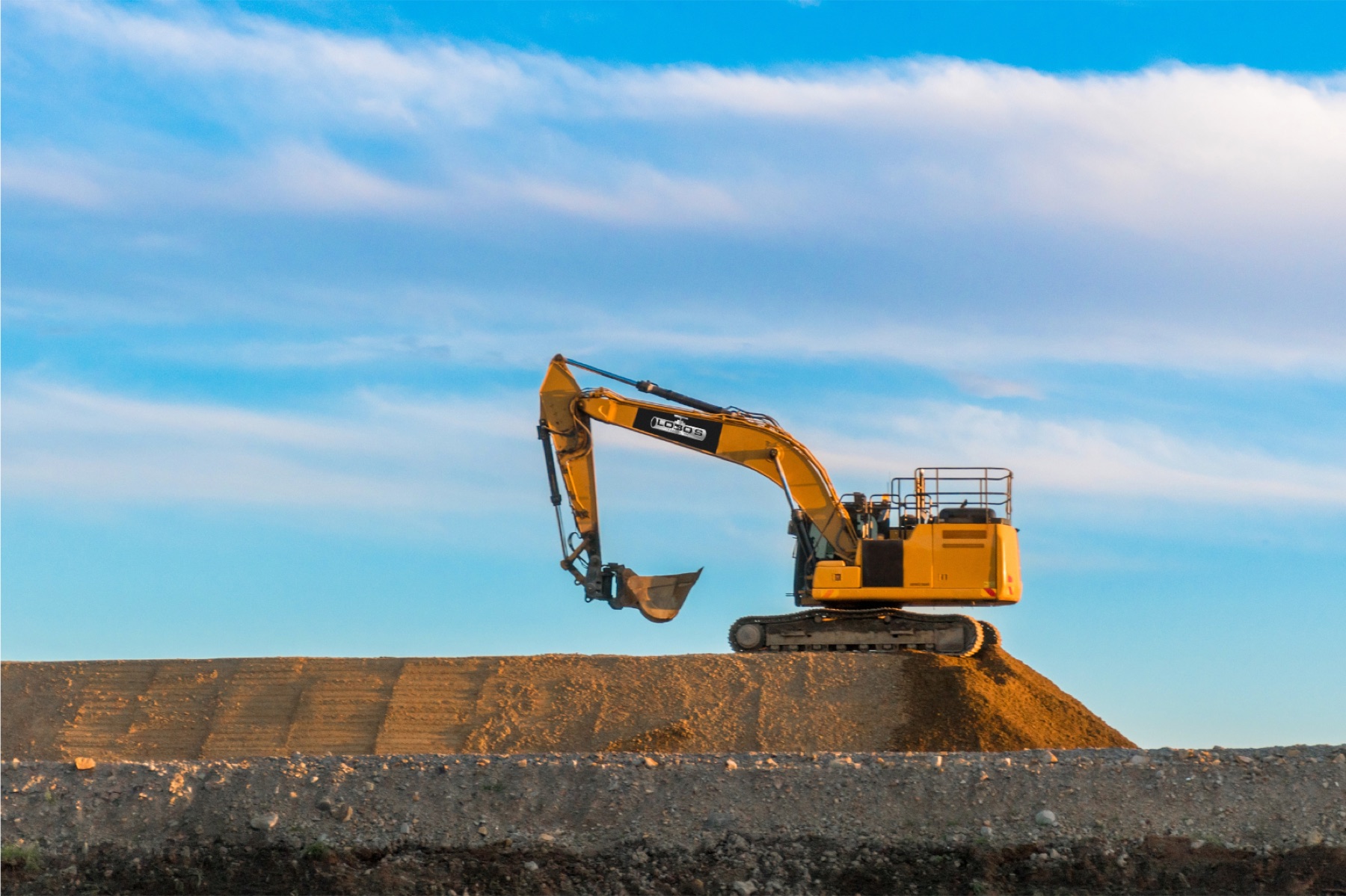 Excavator At Work